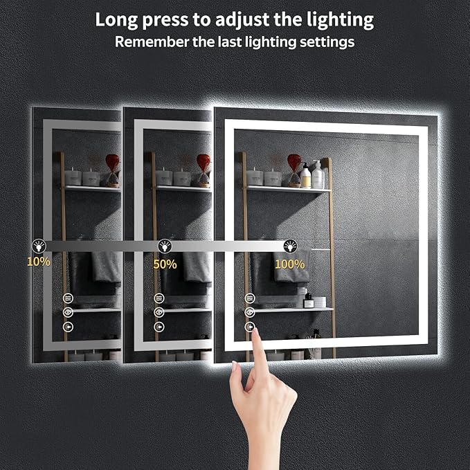 30"x30" LED Bathroom Mirror - Image 6