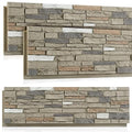 3 Pack Faux Stone Panels Interior 45.6''l x 11.8''h x 0.98''d Faux Siding by Unknown