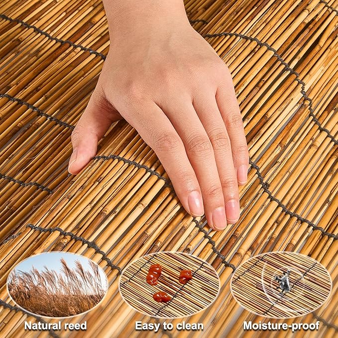 Reed Fencing Rolls, Patio Privacy Screen, Decorative Bamboo Fence Rolls - Image 3