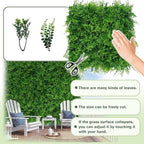 Greenery Faux Grass Wall Backdrop 72"x128" UV-Anti Artificial Green Boxwood - Image 3