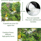 ODTORY Artificial Greenery Grass Wall Panels: 20''x 20'' 12P UV-Anti Faux Ivy - Image 2