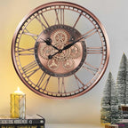 CLXEAST 28 Inch Oversized Large Moving Gears Wall Clock, Industrial Vintage - Image 7