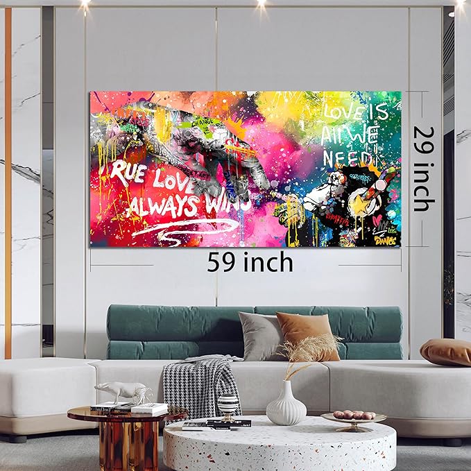 Graffiti Canvas Wall-Art for Living Room Large Size - Image 7