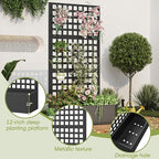 Metal Planter Box with Trellis, Planter Box Trellis with Privacy Screen and - Image 3
