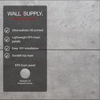 Wall!Supply 3D Wall Panels – Industrial Concrete Loft Style – Lightweight Foam - Image 4