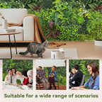 Artificial Plant Wall Boxwood Roll: 40"x120" UV Resistant Green Leaves Faux - Image 6