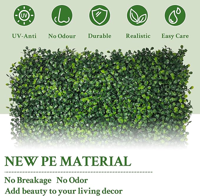 Artificial Ivy Privacy Fence Screen: 60"x 140" 4-Layer Leaf UV-Anti Faux - Image 4