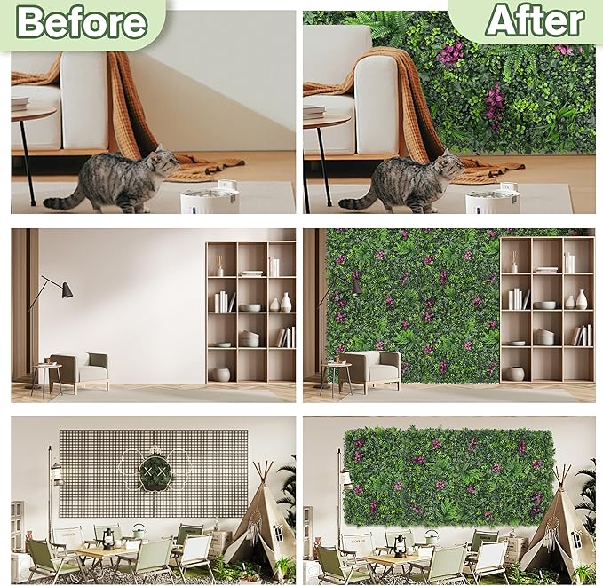 Greenery Grass Wall Boxwood Plant Roll: 48"x128" - Image 5