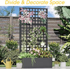 Metal Planter Box with Trellis, Planter Box Trellis with Privacy Screen and - Image 8