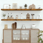 Vivelove 12 Inch Deep Floating Shelves 72 inch Long, 72 x 12 Wide Wall Shelves - Image 8