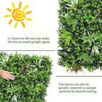 ODTORY Artificial Boxwood Topiary Hedges Panels: 20'' x 20'' 12P UV-Protected - Image 7
