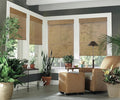 Cordless Woven Wood Roman Shades, 31W x 60H, Bamboo Mesh Natural, Sizes 20-72 by FirstRateBlinds