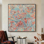 Extra Large Framed Colorful Abstract Wall Art by Cuspin