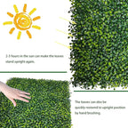 ODTORY Artificial Boxwood Roll Panels: 6FT X 12FT UV-Anti Artificial Ivy - Image 5