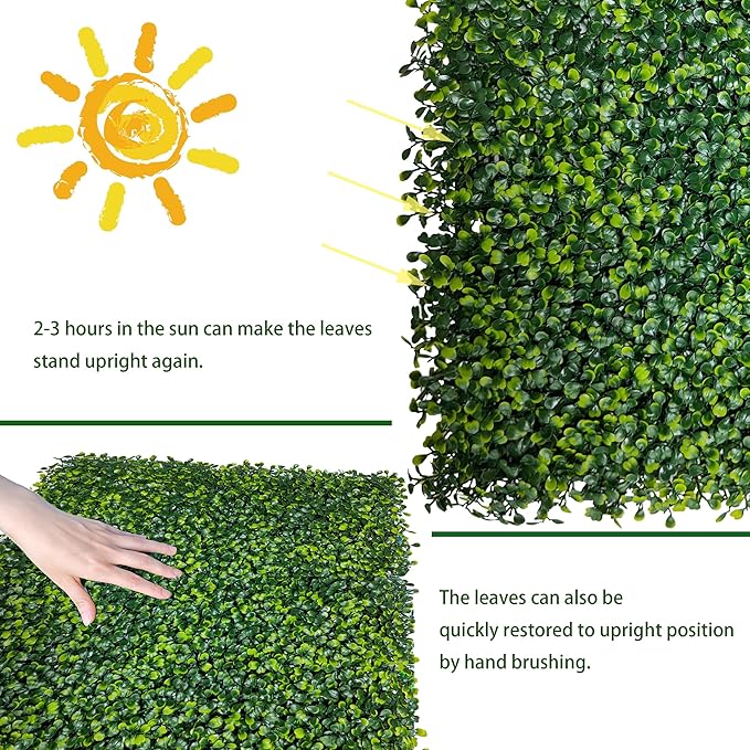 ODTORY Artificial Ivy Privacy Fence Wall Screen: 72 X144 in UV-Anti Faux - Image 5