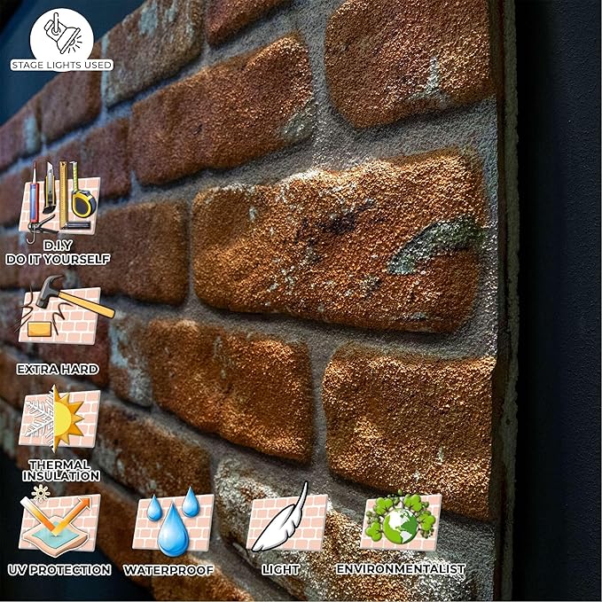 IZODEKOR 3D Wall Panels Brick Effect - Image 3