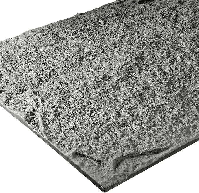 5-Pack 3D Faux Stone Wall Panels, PU Cement-Texture Wainscoting Panels - Image 3