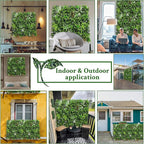 ODTORY Artificial Boxwood Topiary Hedges Panels: 40'' x 120'' UV-Protected - Image 6