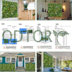 ODTORY Artificial Boxwood Hedges Panels Roll: 20"x20" 12P UV-Anti Faux - Image 5