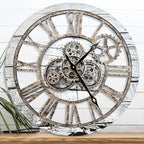 The B-Style Large Wall Clock 24 inch Moving Gear Wall Clock Oversized Vintage by TheB-StyleTB