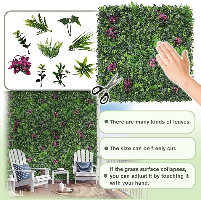 Greenery Grass Wall Boxwood Plant Roll: 60"x128" - Image 3