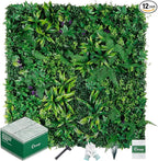 Grooy Artificial Boxwood Panels, Privacy Hedge Fence Screen by FEELTHENEWWORLD