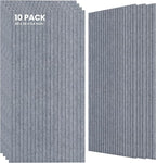 10 Pack Large Acoustic Panels, 47.2 x 23.6 x 0.35 Inch Sound Proof Foam Panels by TO-TH