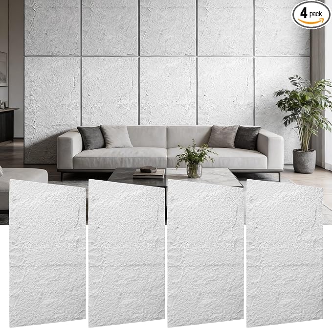 3D Faux Stone Wall Panels, Waterproof Stone Texture Panels by KERTY