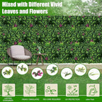 Artificial Grass Wall Panels, UV-Anti Fake Greenery Plant Boxwood Panels - Image 3