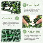 Artificial Boxwood Backdrop Roll: 72"x144" UV-Anti Greenery Faux Grass Hedge - Image 3