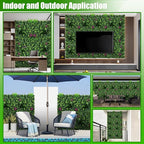 Artificial Grass Wall Panels, UV-Anti Fake Greenery Plant Boxwood Panels - Image 5