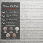 Wall!Supply 3D Wall Panels – Faux Brick, Covers 25.84 Sq Ft - Image 4