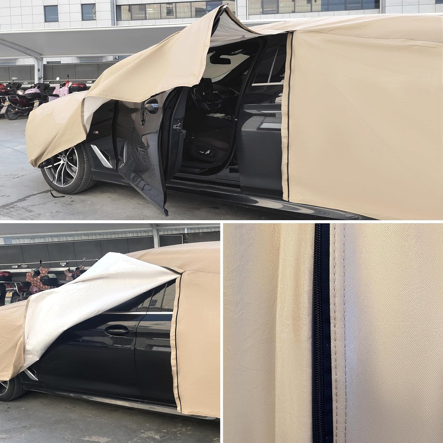 Heavy Duty Outdoor Car Cover Custom Fit for Ford F150, Windproof All Weather Waterproof Sun Rain UV Dust Snow Protection Outdoor Car Covers