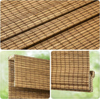 LazBlinds No Tools No Drill Cordless Bamboo Roman Shades, Privacy Blinds - Image 2