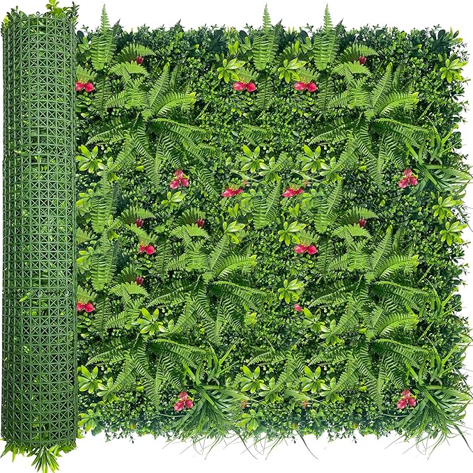 ODTORY Artificial Grass Wall Backdrop Panels Roll: 48X120 in UV-Anti Greenery by ODTORYHOME