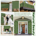 Artificial Boxwood Backdrop Roll: 80"x120" UV-Anti Greenery Faux Grass Hedge - Image 6
