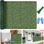 Artificial Boxwood Backdrop Roll: 72"x144" UV-Anti Greenery Faux Grass Hedge by BHXCL