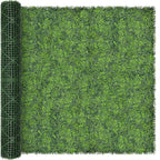 Artificial Ivy Privacy Fence Screen: 80"x 120" UV-Anti Faux Boxwood Roll Grass by DOPGIB