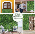 Artificial Green Boxwood Grass Wall Roll: 80"x120" UV Protected Ivy Privacy - Image 6
