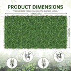 Artificial Green Wall Panels: 6FTx12FT Boxwood Hedge Green Wall Decor Backdrop - Image 2