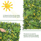 ODTORY Artificial Boxwood Hedges Panels Roll:54'' x 120'' UV-Anti Faux - Image 7
