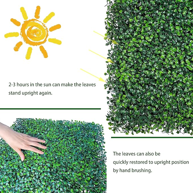 ODTORY Artificial Ivy Privacy Fence Wall Screen: 5.35FT X 10FT UV-Anti Faux - Image 5