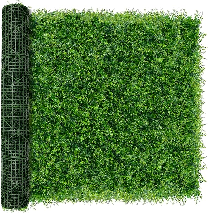 Greenery Faux Grass Wall Backdrop 72"x128" UV-Anti Artificial Green Boxwood by DOPGIB