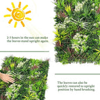 ODTORY Artificial Plant Wall Panels: 6FT×12FT UV-Anti Faux Grass Wall Backdrop - Image 7