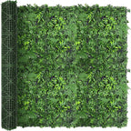 Artificial Green Boxwood Grass Wall Roll: 80"x120" UV Protected Ivy Privacy by DOPGIB